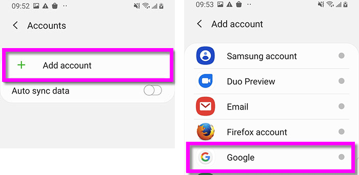 select google