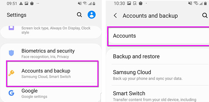 tap accounts
