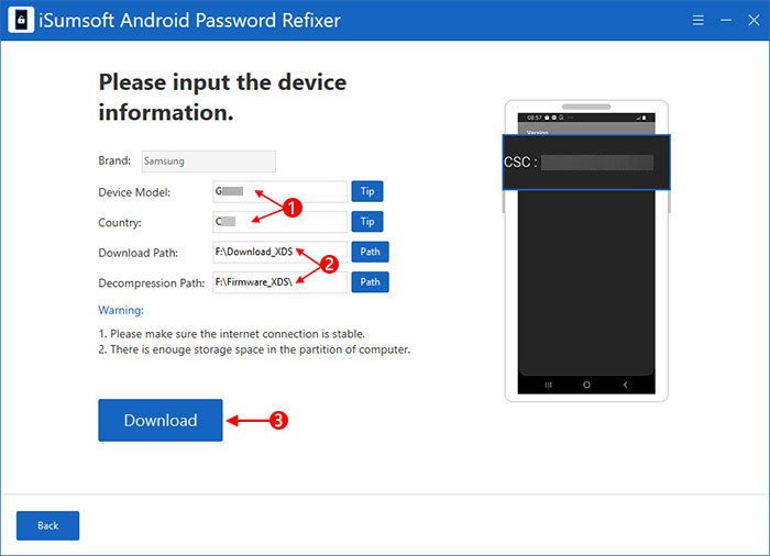 click Download to download system package