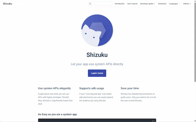 shizuku official page