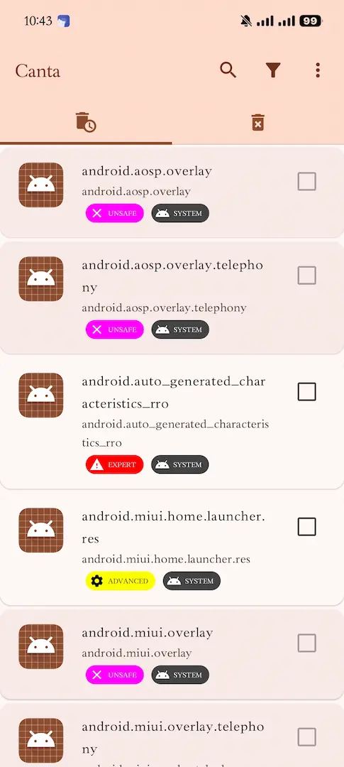 uninstall bloatware using canta