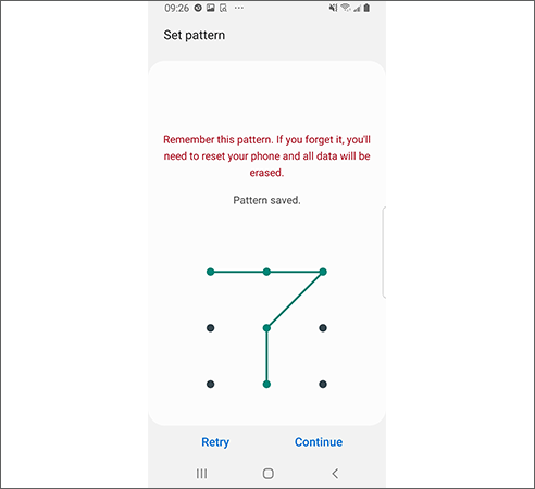 set pattern lock