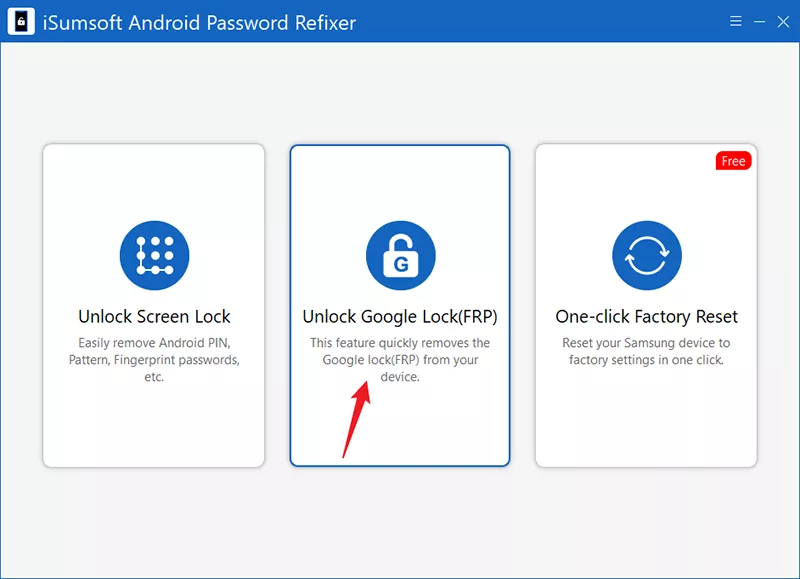 select Unlock Google Lock