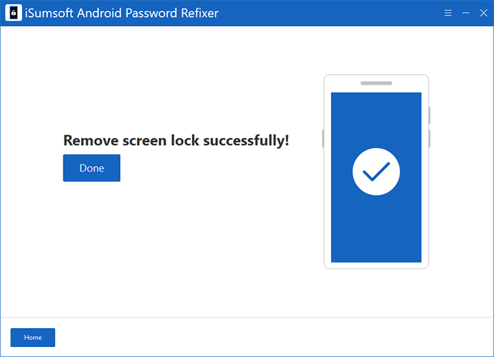 successfully unlocked Android phone