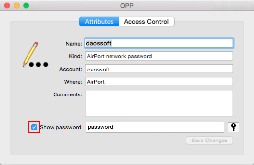 Reveal wifi network password