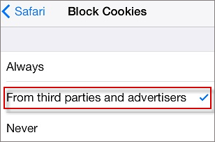 from third parties and advertisers