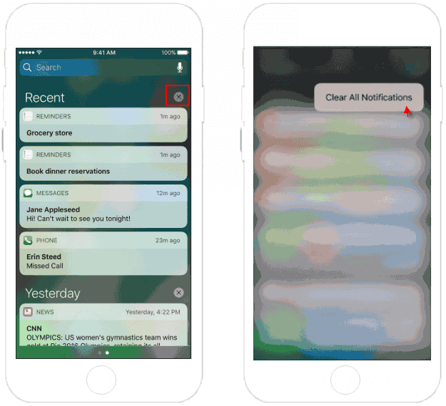 Clear all notification with 3D touch