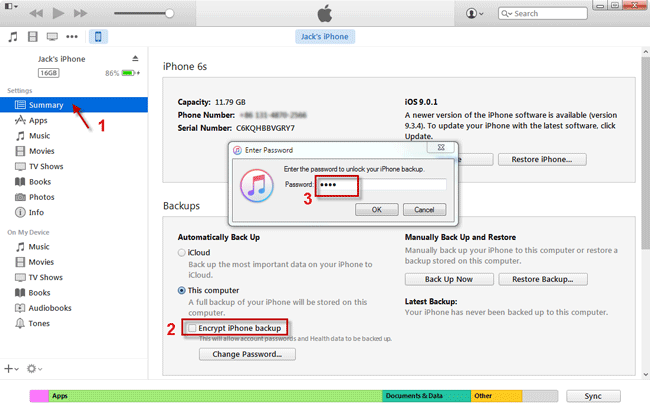 What If You Can T Uncheck Encrypt Iphone Backup In Itunes
