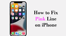[9 Ways] How to Fix Pink Line on iPhone Screen Problems
