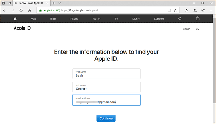 find Apple ID