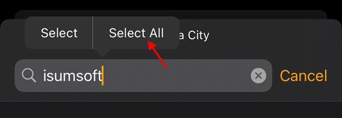 tap Select All