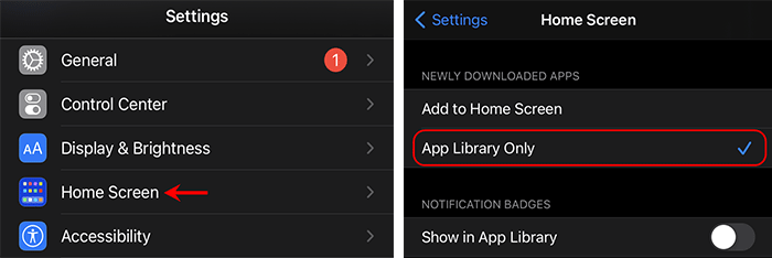 select App Library Only