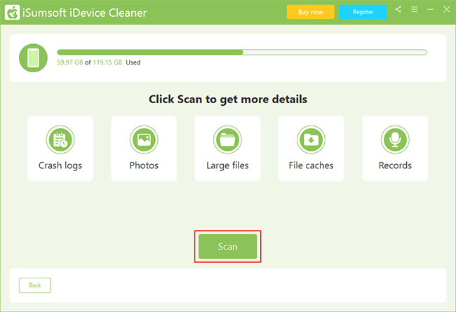 click Scan