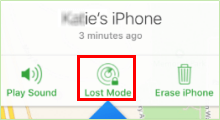 Lock a lost iPhone