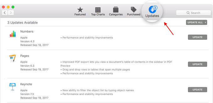 Get updates for earlier macOS versions