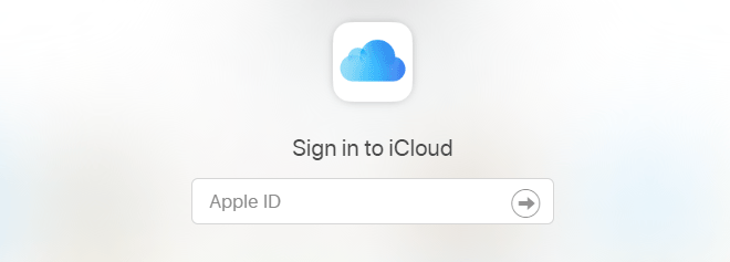 sign in iCloud
