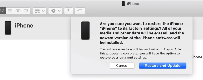 Factory Restore iPhone