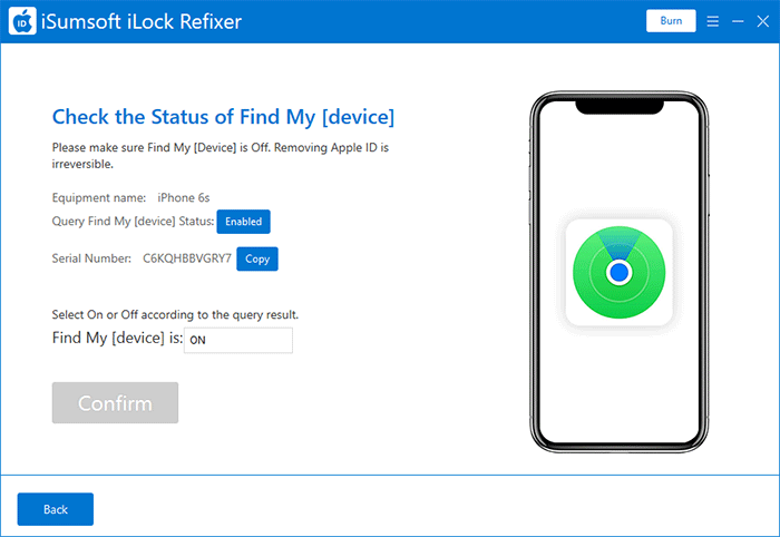 check the status of Find My iPhone