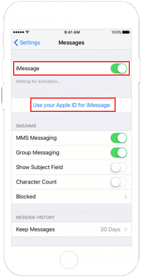 Set up and use iMessage in iPhone/iPad