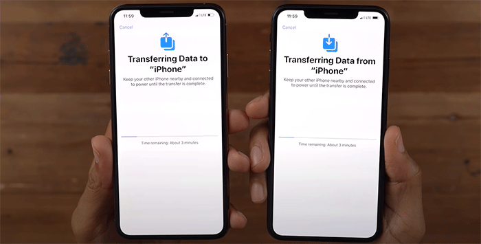 transferring data to iPhone