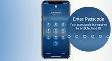 your passcode is required to enable Face ID