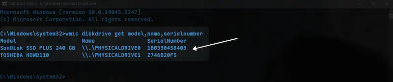 Enter following command and run in cmd