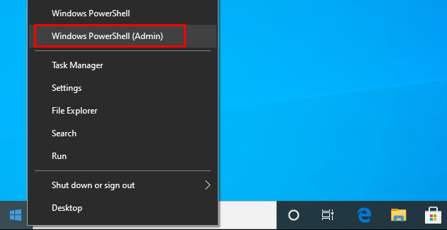 open elevated powershell