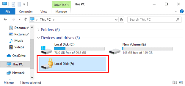 drive is encrypted