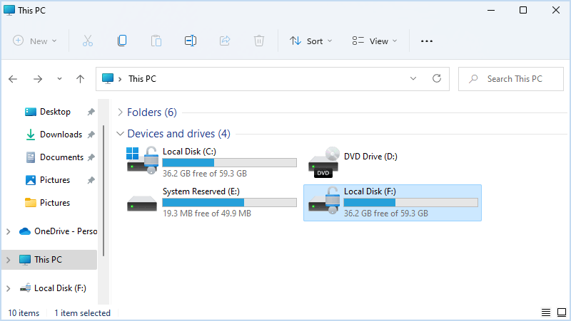 the backup drive encrypted with BitLocker