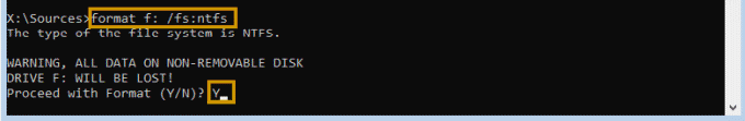 Format system drive