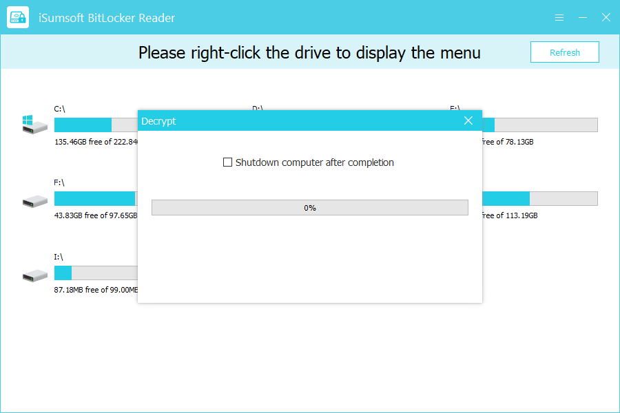 bitlocker is being encrypted