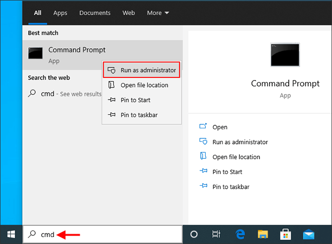 open command prompt