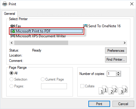 Print BitLocker recovery key