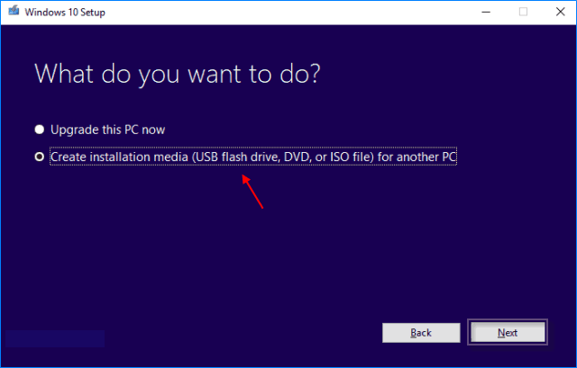 Create installation media