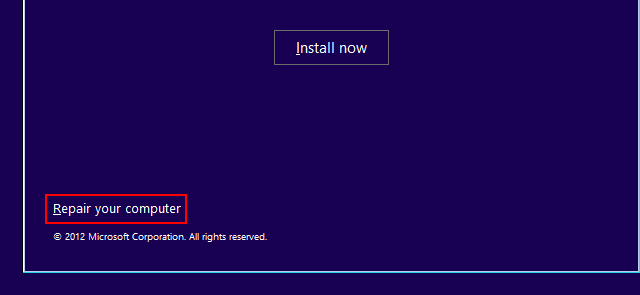 Repair your computer