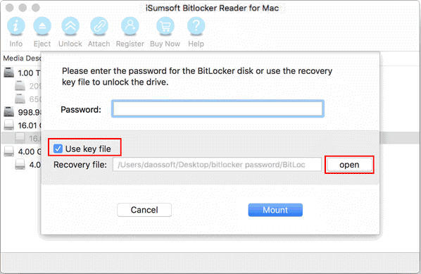 Use recovery key