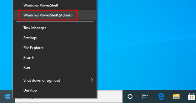 open powershell