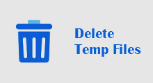 Delete temp files in Windows 10