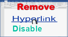 Remove or Disable All Hyperlinks 