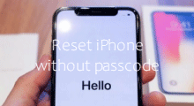 Reset iPhone without Passcode