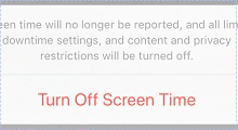 Turn off screen time without passcode
