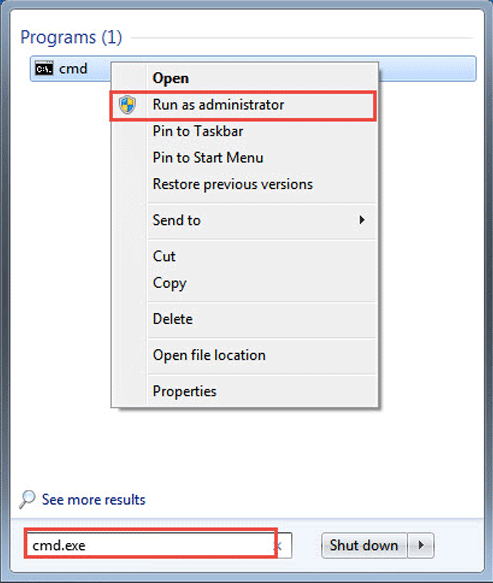 Running Command Prompt as administrator