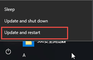 Using Shift + Restart to access Windows RE
