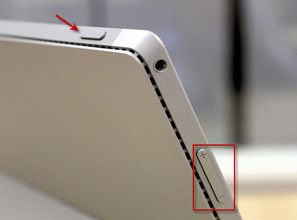 Press the Power button while holding the Volume Up button