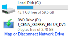 Map and Disconnect Network Drive on Windows 10