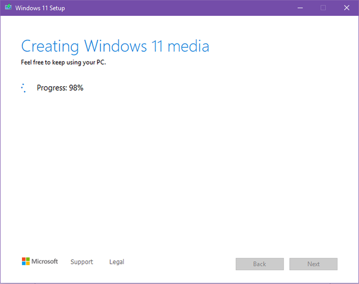 Creating Windows 11 USB