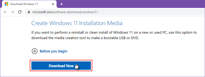 Download Windows 11 Media Creation Tool