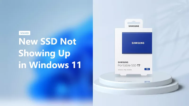 ssd not showing up in windows 11
