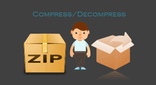 compress or decompress files on computer