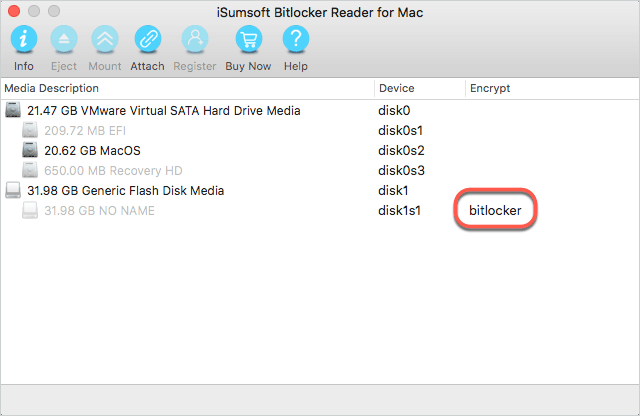 USB drive labeled bitlocker